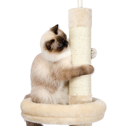 PAWZ Road Kratzbaum Deckenhoch Kletterturm Sisal Katzen Katzenbaum XL 228-274 Cm