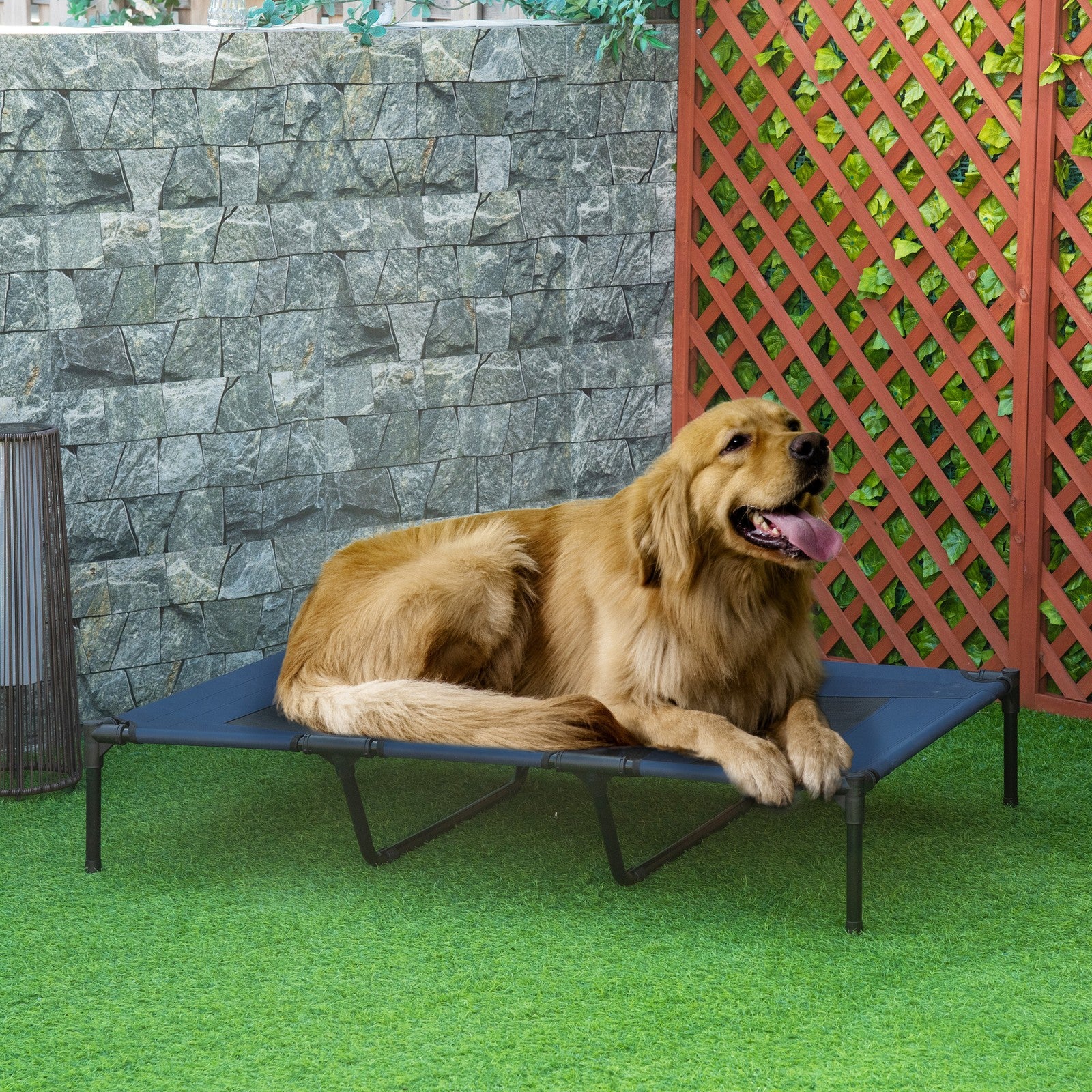 Hundeliege Outdoor Hundebett Schlafplatz Hundesofa Haustierbett Blau