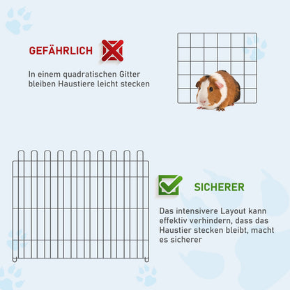 Pawhut Welpenauslauf Welpenzaun Laufstall Freilaufgehege Welpengitter 5 Maßen