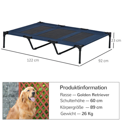 Hundeliege Outdoor Hundebett Schlafplatz Hundesofa Haustierbett Blau