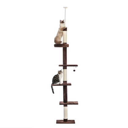 PAWZ Road Kratzbaum Deckenhoch Kletterturm Sisal Katzen Katzenbaum XL 228-274 Cm
