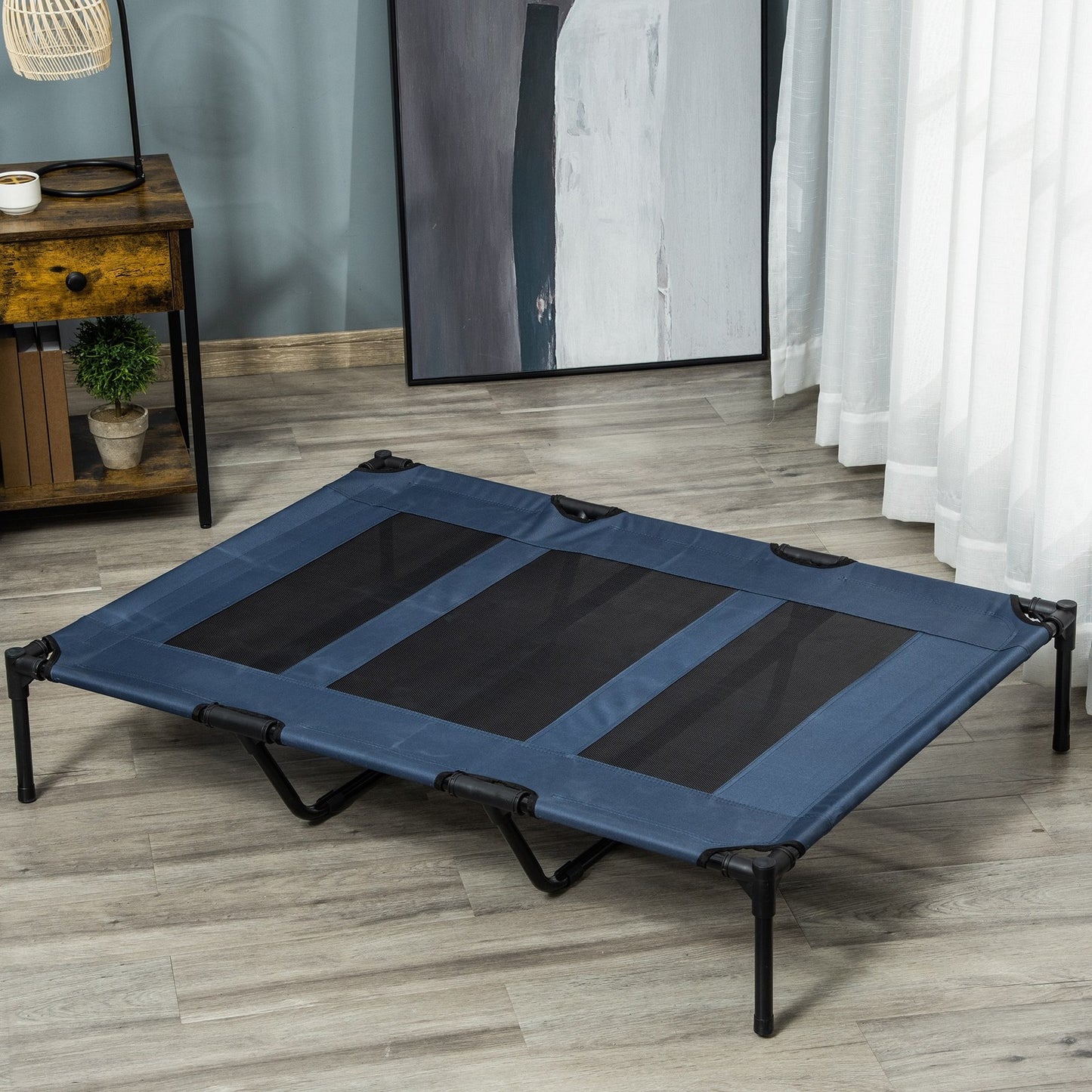 Hundeliege Outdoor Hundebett Schlafplatz Hundesofa Haustierbett Blau