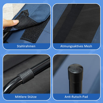 Hundeliege Outdoor Hundebett Schlafplatz Hundesofa Haustierbett Blau