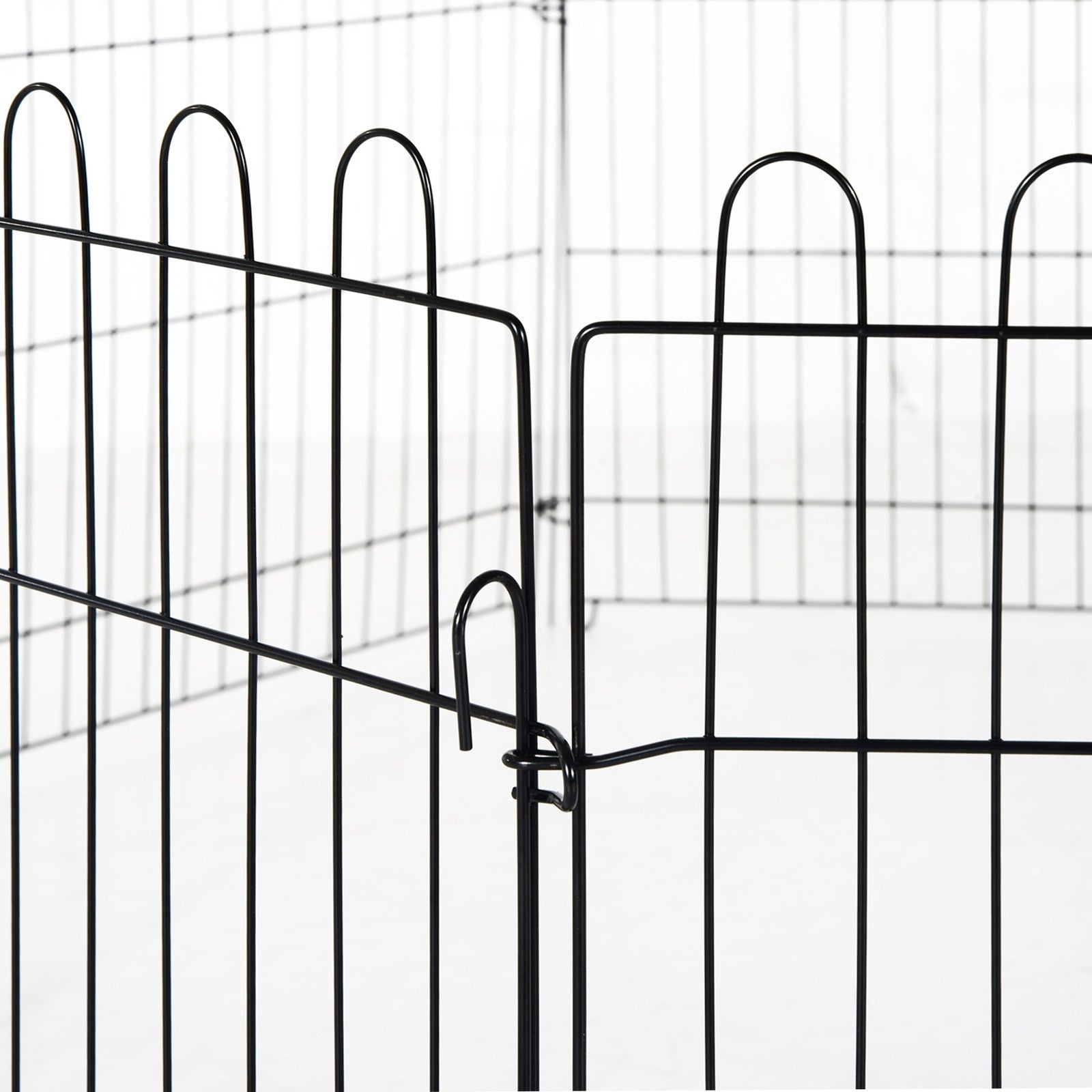 Pawhut Welpenauslauf Welpenzaun Laufstall Freilaufgehege Welpengitter 5 Maßen