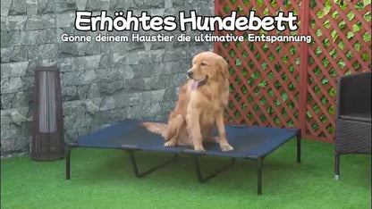Hundeliege Outdoor Hundebett Schlafplatz Hundesofa Haustierbett Blau